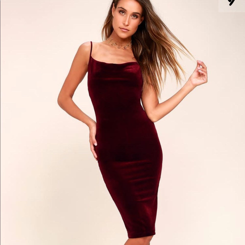 Lulus Velvet Dress